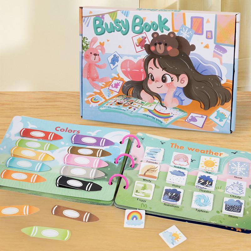 Quiet Stickon Book For Kids Montessori Early Education Toy With Customizable Fun