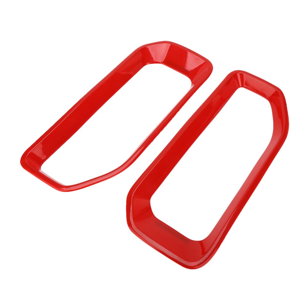 Red Rear Fog Light Cover ABS Car Decal Accessories Decoration Fits for Jeep Wrangler JL 2018