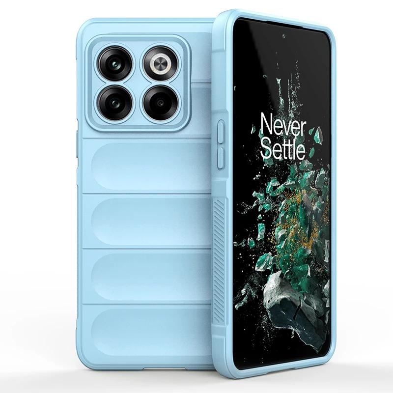 For OnePlus 10T 11 12 5G Back Cover Phone Case Soft Liquid Silicone Anti-fall Shockproof Protect Funda Coque