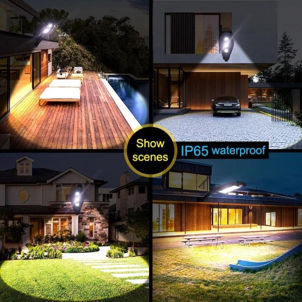 Super Bright Outdoor Solar Lamp 3000mAh IP65 Waterproof Street Lights Motion Sensor Garden Yard Wall Light Human body sensing