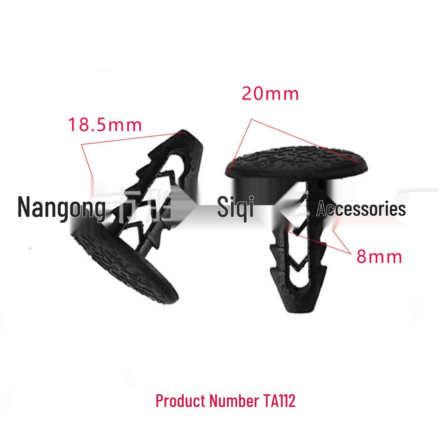 

Universal Car Headliner Trim Panel Clips 8mm - Rivet Decoration and Installation Accessories 10000 Quantity