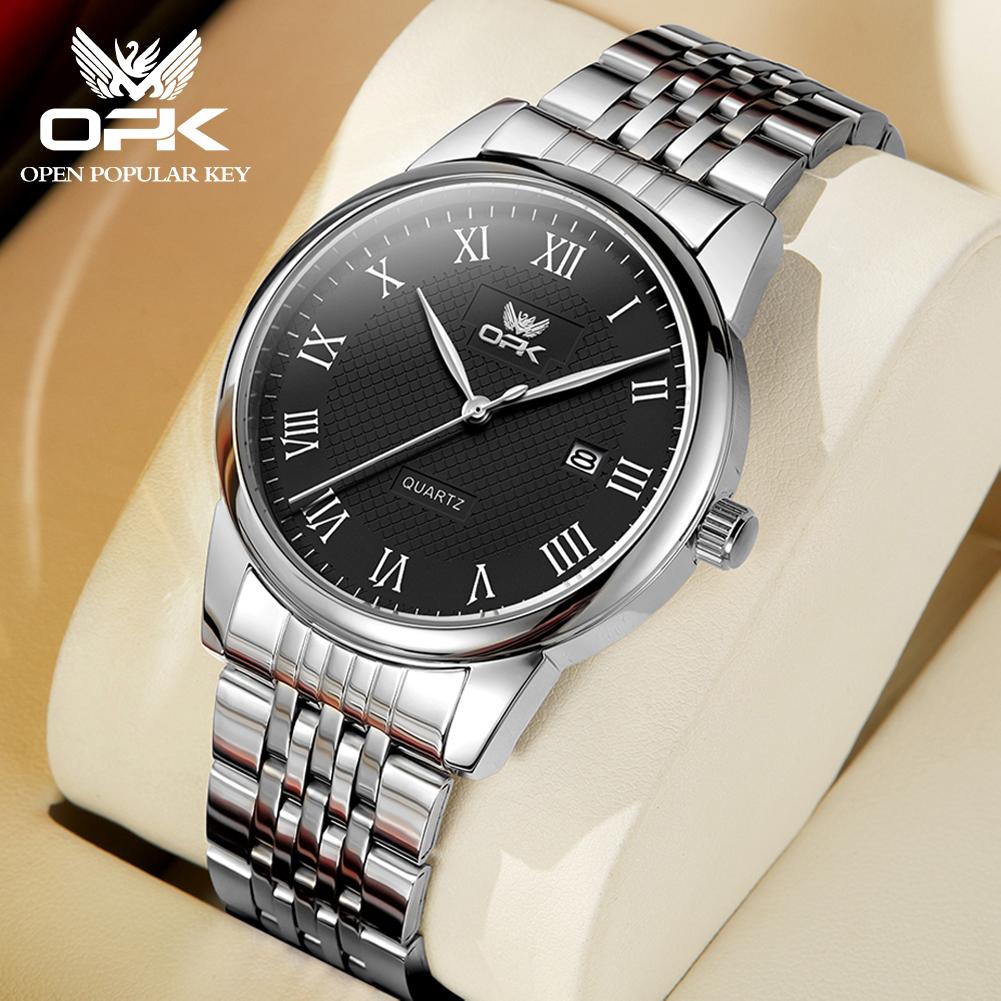 OPK brand watch Roman numeral waterproof men's watch men's 6007