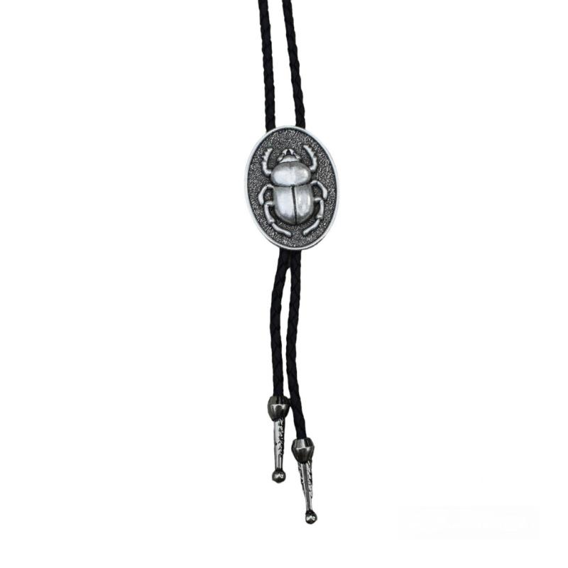 Delicate Bolo Tie for Man Western Cowgirls Metal Necktie Carnivals Costume Jewelery for Adult Teen Western Necklace