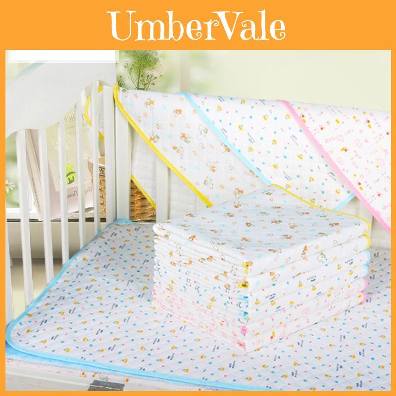 Childrens Underpad With Cotton Absorbent Bed Protector For Baby And Toddler Bed Safety