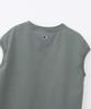 Champion Sleeveless Crew Neck Tank USA Relax with Embroidered Ash Gray Women's Top, 100% Cotton, Fit, Logo, (CW-B307)