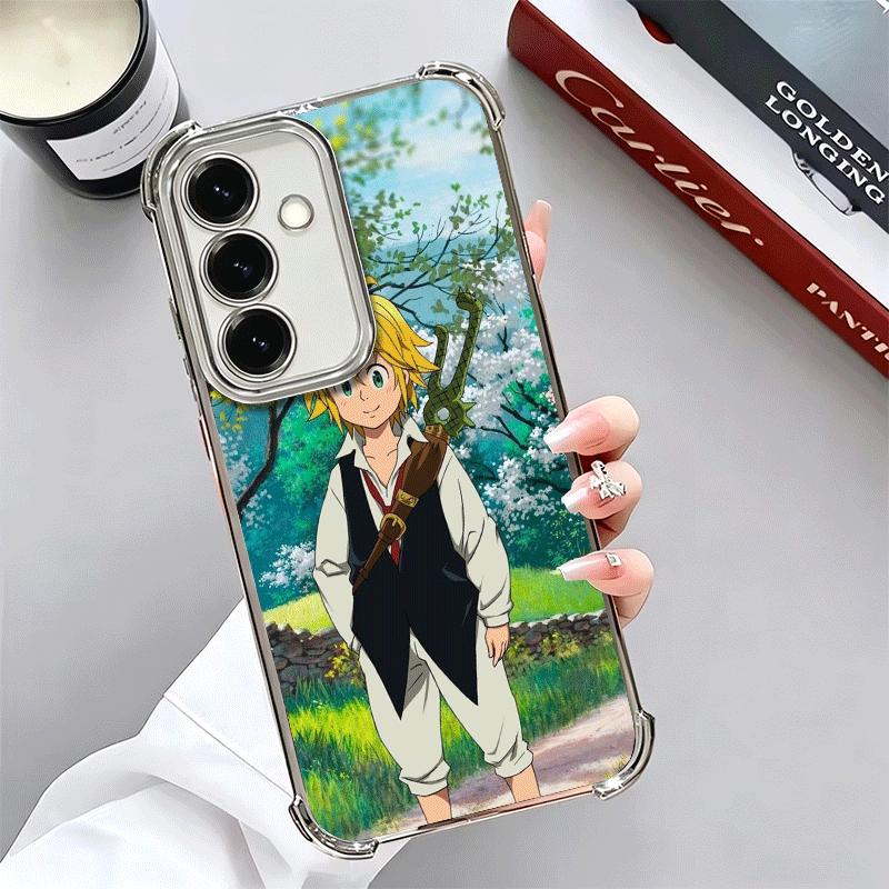 Seven D-Deadlys Sins Meliodas Soft Phone Case For Samsung A17 A27 A07 A37 A57 A16 A56 A15 A55 A14 A54 A13 A53 A26 A36 A25 A35 A2