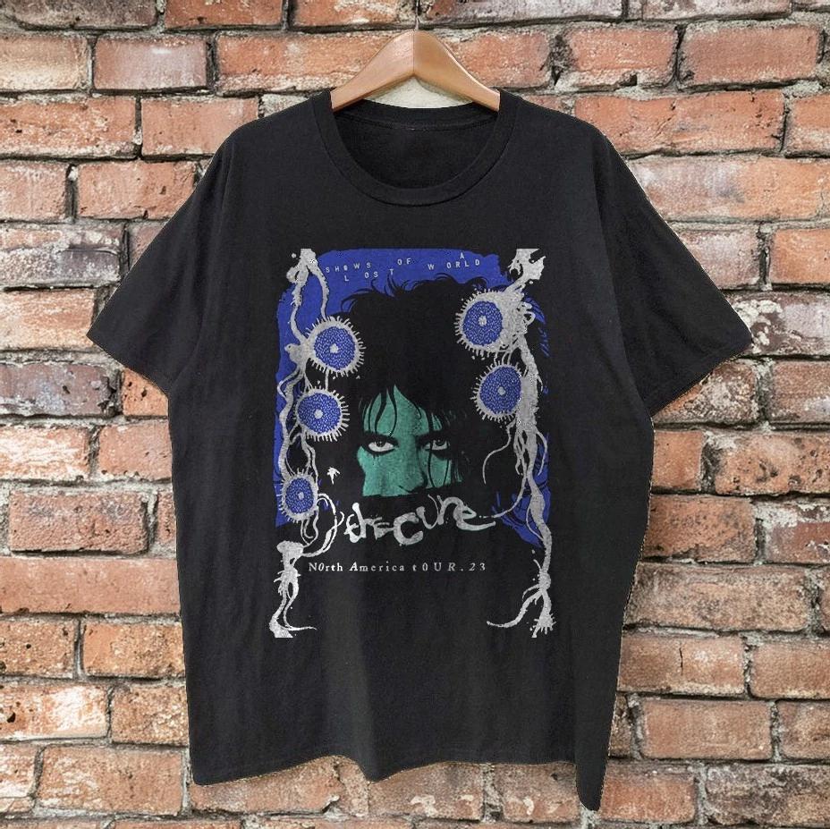 The Cure – Nordamerika Tour 23 Schwarzes T-Shirt Größe S-