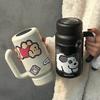 Japanese 1000ml Large Capacity Thermos Cup for Women, 316 Stainless Steel Student Water Bottle, High Aesthetic Portable Cup with Handle