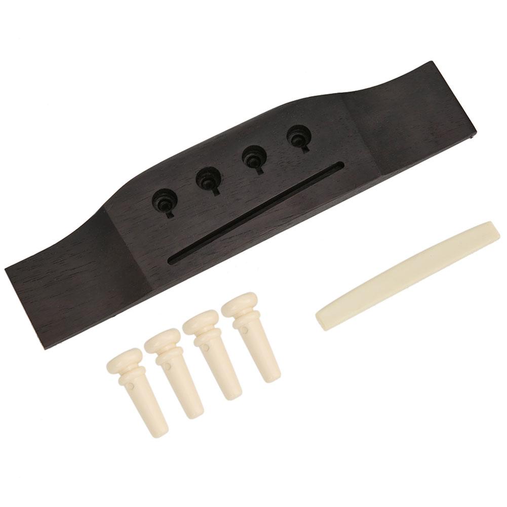 4 string Acoustic Bass Rosewood Bridge Saddle 4 Bridge Pins Folk Acoustic Basses Parts