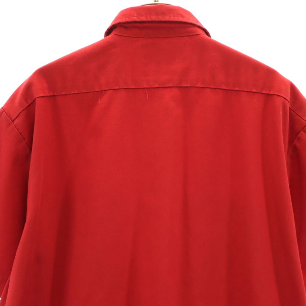Dickies Short Sleeve Work Shirt L Red Men's Used