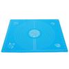 Kök Förtjockad Silikon Kaveldyna Bakmatta med Skalor DIY Bakverktyg Blå 40x50cm