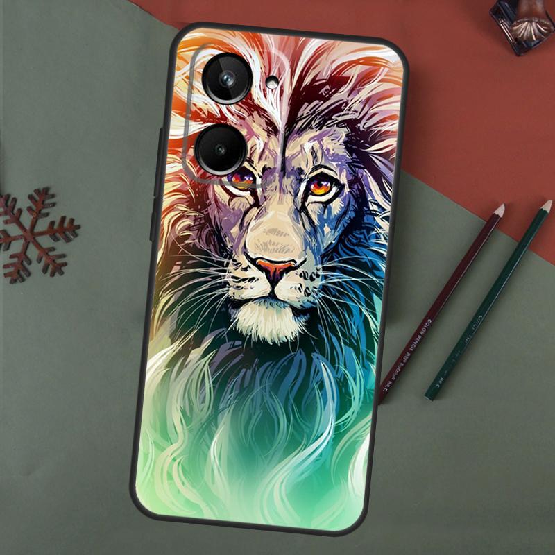 Lion Animal Case For Realme 15 Pro GT7 GT6 C65 C67 C61 C53 C55 C51 C35 C63 C71 C75 11 12 13 14 Pro Plus