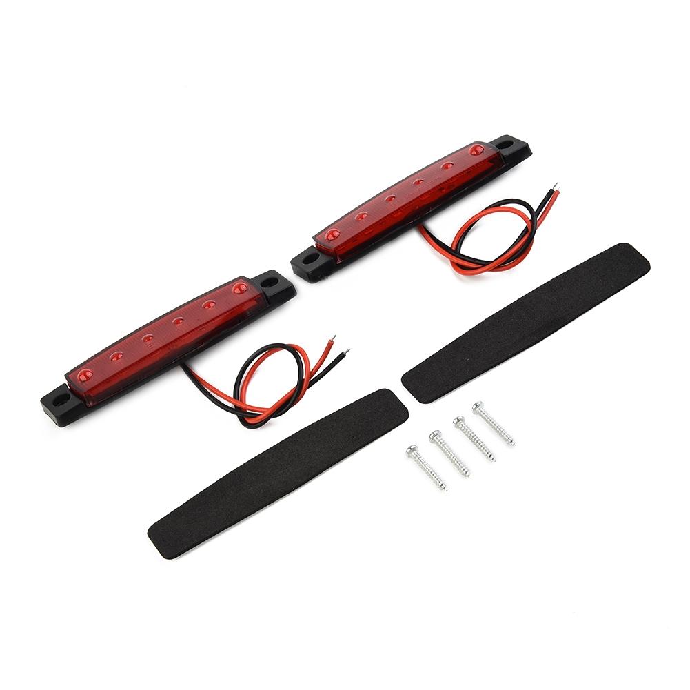Stop 2x For Truck Safe~ Trailer Light Tail Brake 8.3" Sealed Rv Red Bar Turn