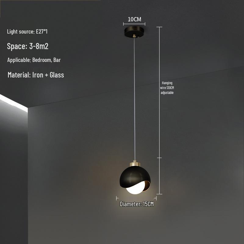 Luxury Crystal Bedside Hanging Lamp: Modern High-End Design for Bedroom or TV Wall