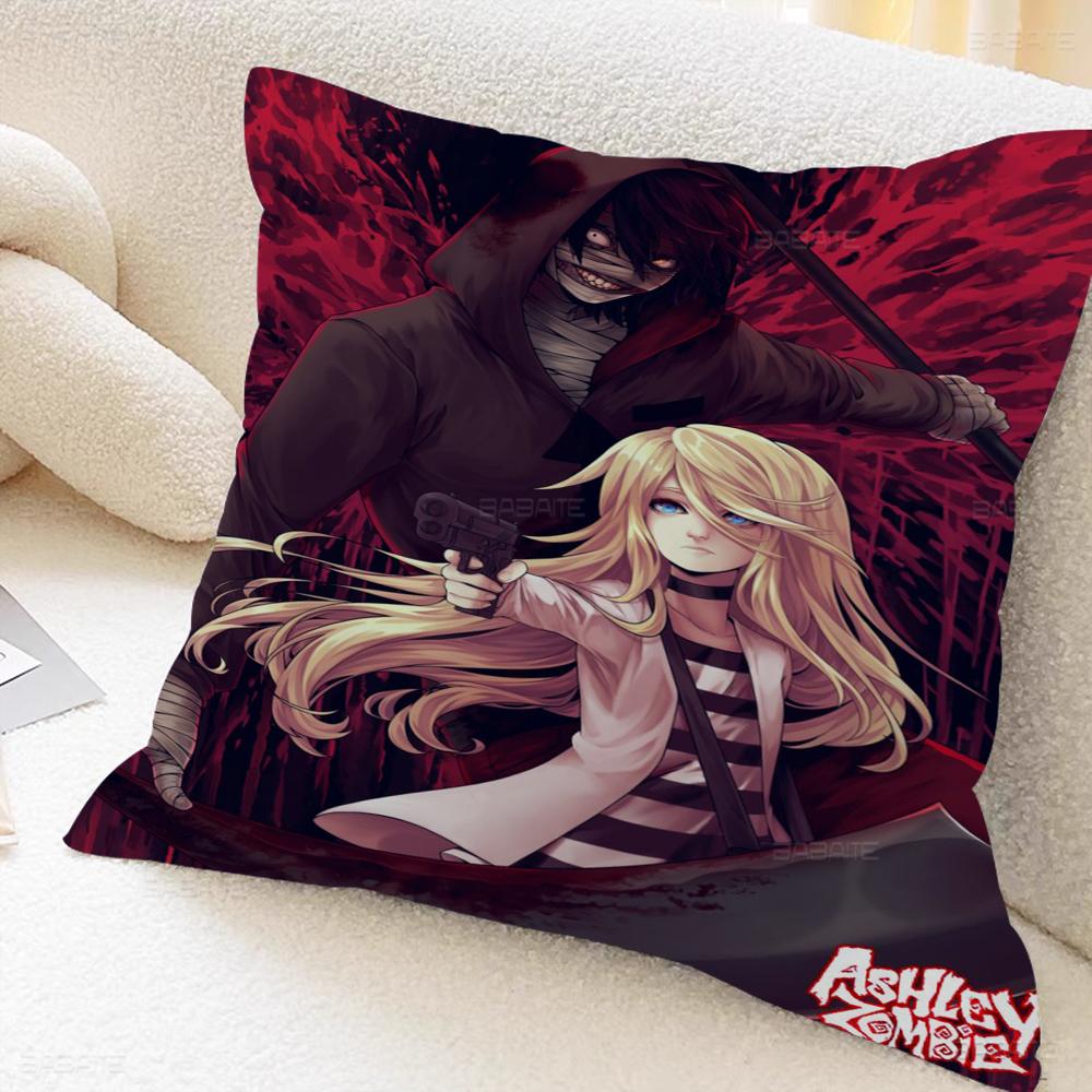 Angels Of Death Decorative Room Aesthetics Pillow Case Home Decor Bedroom Sofa Bed Couch Pillow Cover 45x45