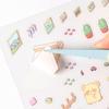 8pcs Stickers+4pcs Scene Fun 3D Stereoscopic Scene Stickers Creativity Decorative Hand Account Scrapbooking Stationery
