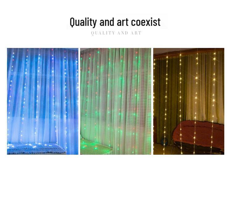 Waterproof LED Waterfall Flowing Fairy Lights - Outdoor Decorative Chasing String Curtain Lights.