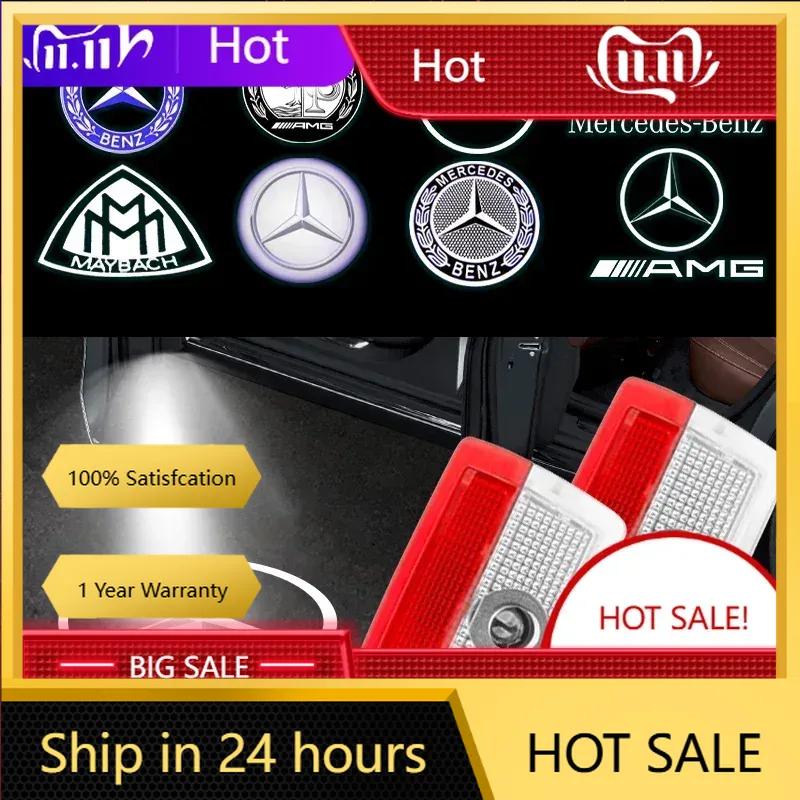 Ny 2025 For Mercedes Benz HD Bil Dør Velkomstlys LED Prosjektorlampe For Mercedes Benz A/B/C/E/S Klasse GLE GLC W253 GLS W166