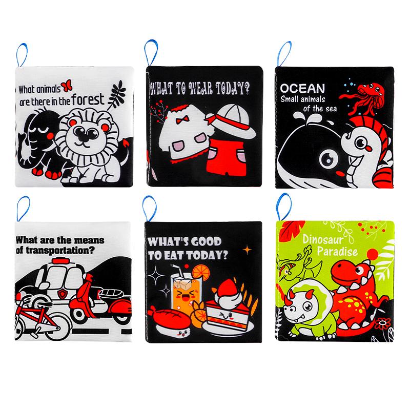 Baby Books Toys Baby Books 0-6 Months Touch and Feel Cloth Crinkle SoftBooksToys for 0-3-6-12-18 Months Infant Newborn