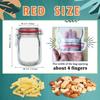 laffeya 20 Reble Mason Jar Bags for Cookies, Nuts, Candies, Great for Picnics, Camping, Sealable Spice Storage Bags
