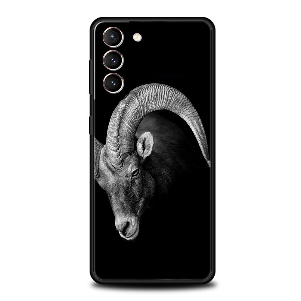 Animals Horse Deer Giant Panda Phone Case For Samsung Galaxy S23 S22 S21 S20 FE Ultra 5G S10 S10E S9 S8 Plus 10 20 Soft Cover