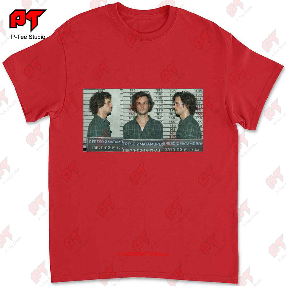 Spencer Reid Mugshot Matthew Gray Gubler Tv Shows Tshirt UB7B S