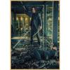 John Wick Snelheidsachtervolging Retro Muurposter - Keanu Reeves Kraft Art 257