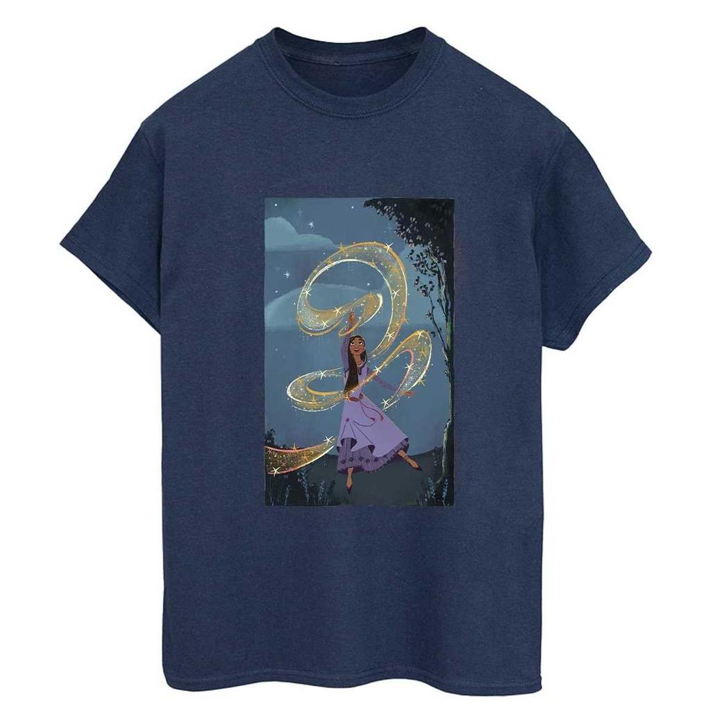 Wish Womens/Ladies Sparkle Scenery Cotton Boyfriend T-Shirt