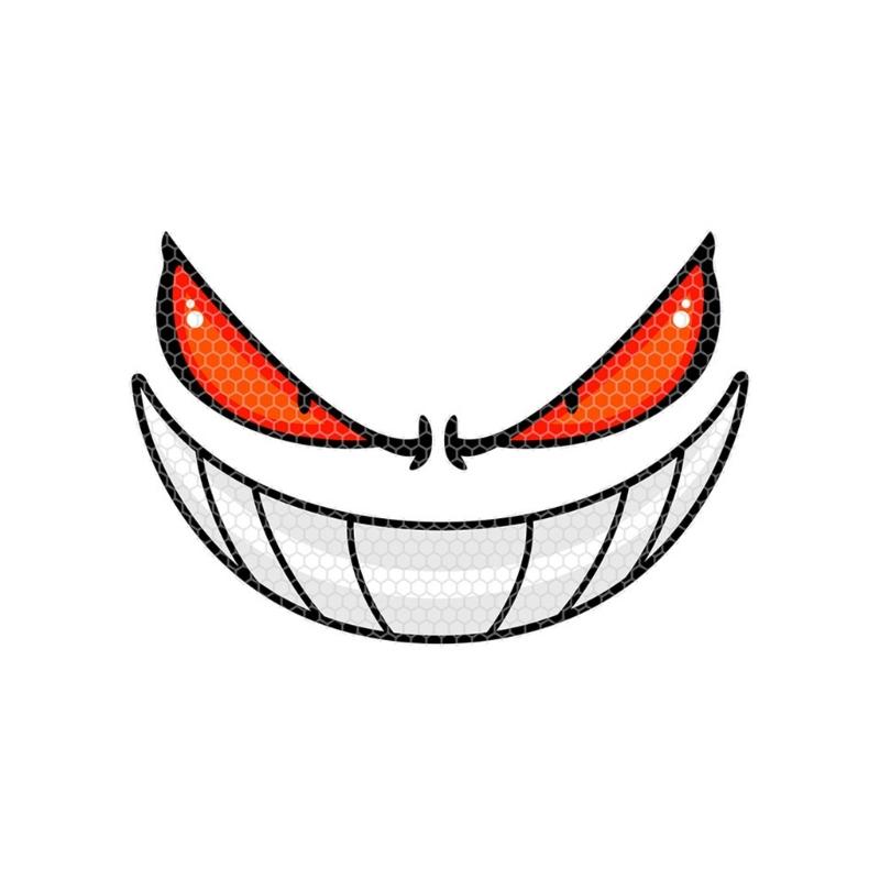

Gothic Style Reflective Decal Night Safety Warning Adhesive Not Slip Eye Sticker for Motorcycles Helmets & Scooters