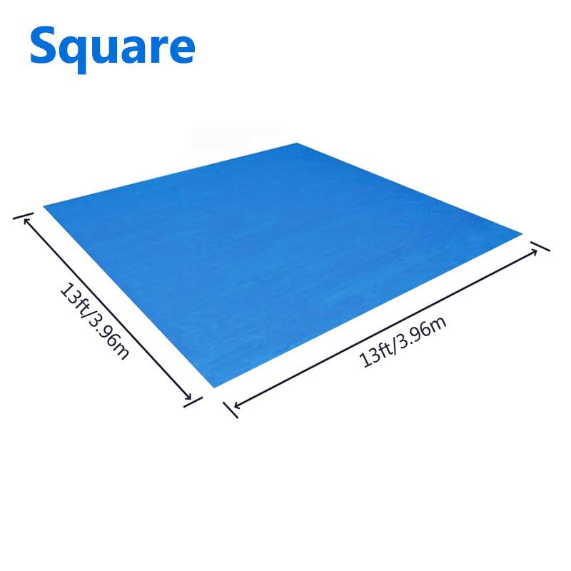 Tapis de piscine imperméable en PE, tapis de sol rectangulaire robuste pour piscine, protection de piscine, bâche, protection contre la pluie et la poussière