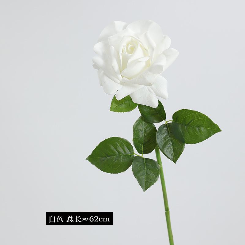 

Rose Simulation Flower Advanced Moisture Realistic Wedding Wedding Bouquet белый