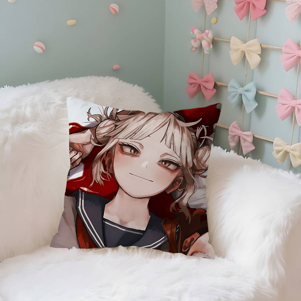 Anime Cute TtogahimikoS Throw Pillow Covers Pattern Cushion Cover Suitable For Sofa Bedroom Car Pillow Cover