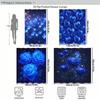 Dreamy Floral & Heart Pattern Polyester Shower Curtain - Stylish Bathroom Decor, Fancy Printed Bath Curtain For Home