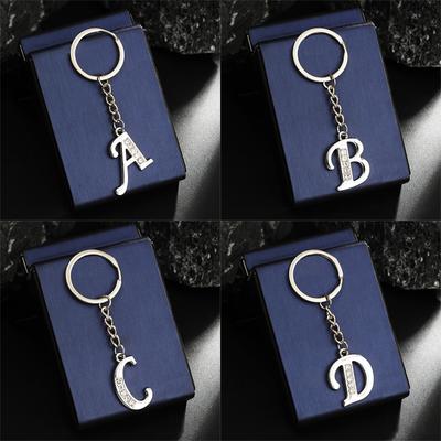 A-Z Alphabet Keychain Trendy Letter Charms Creative 26 Initials Keychain Pendant Backpack Decoration Accessories Gift