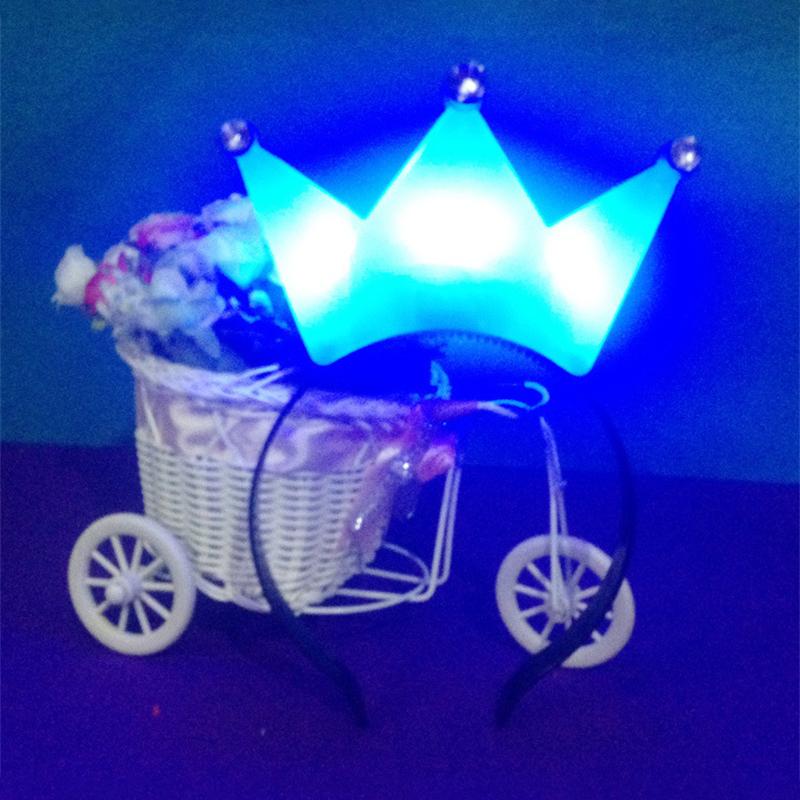 Bandă de coroană cu LED Coroane luminoase și diademe pentru femei Cosplay Zi de naștere Nuntă luminoasă Festivalul de Halloween