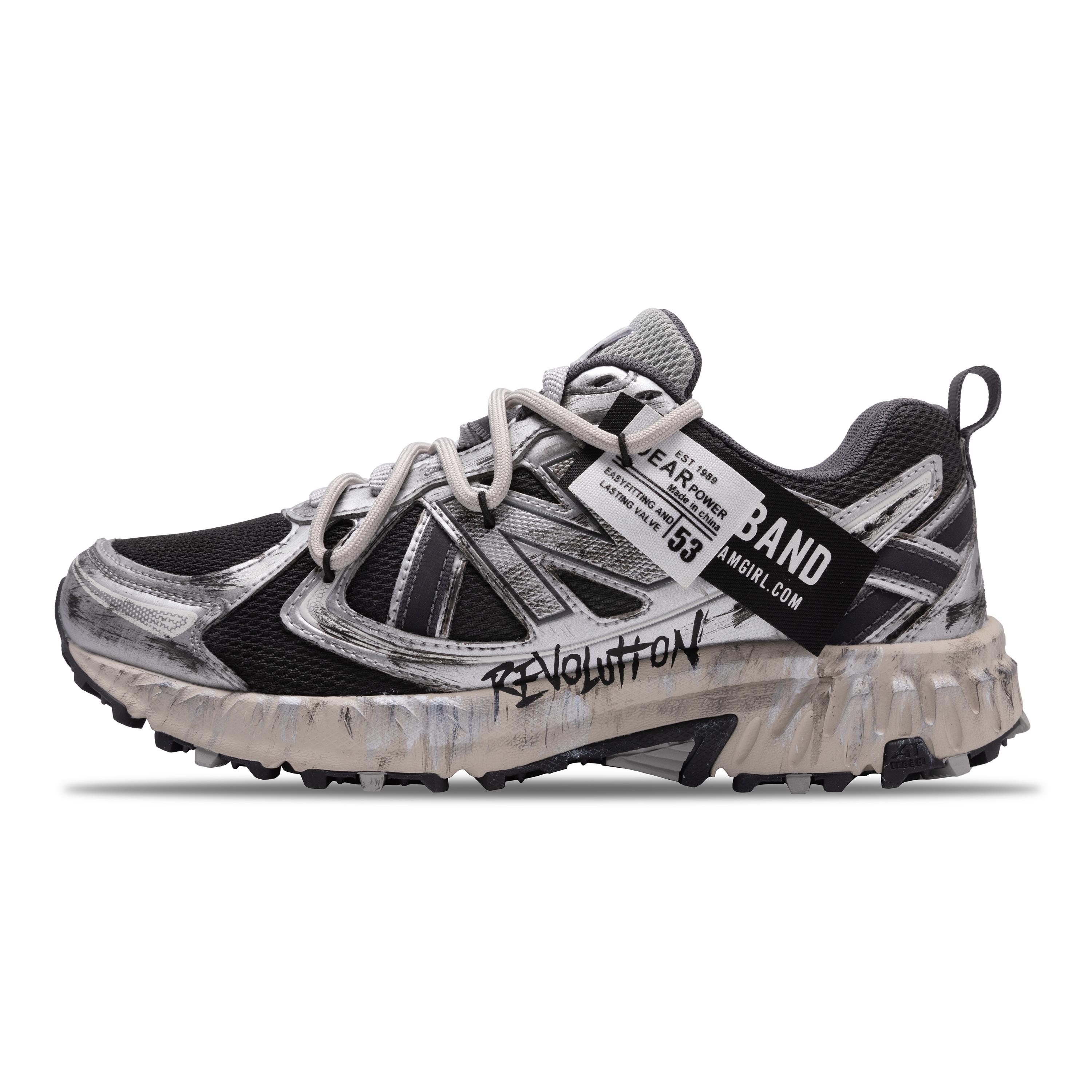 

New Balance NB 410 Slip Resistant Abrasion Resistant Low top Casual Running Shoes Unisex Black Silver MT410KR5(Team359-) 37