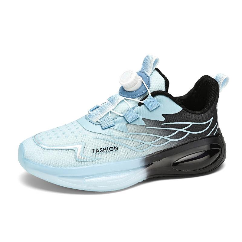 2025 New Foreign Trade Coconut Breathable Men's Sports Shoes Rotating Buckle Heightening Shock Absorption Marathon Fitness Running Shoes