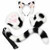 Cat Cosplay Set with Gloves Soft Animal Ears Headband for Cosplayers