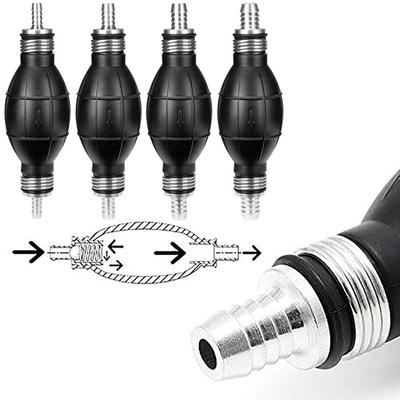 Rubber Aluminum Manual Fuel Pump Hand Primer Oil Gasoline Petrol Diesel Liquid Transfer Pump 6mm/8mm/10mm/12mm