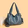 Large Capacity Black Brown Shoulder Bags For Women Large Shopper Bag Solid Color Soft Leather Crossbody Handbag Lady Travel Tote Bag