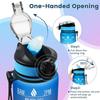 32 Oz Motivational Water Bottles with Times Marker To Drink and Straw Leakproof Drinking Sports Mug for Fitness, Gym & Outdoo