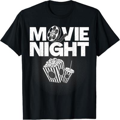 Cool Movie Night Design For Men Women Cinema Movie Lovers T-Shirt