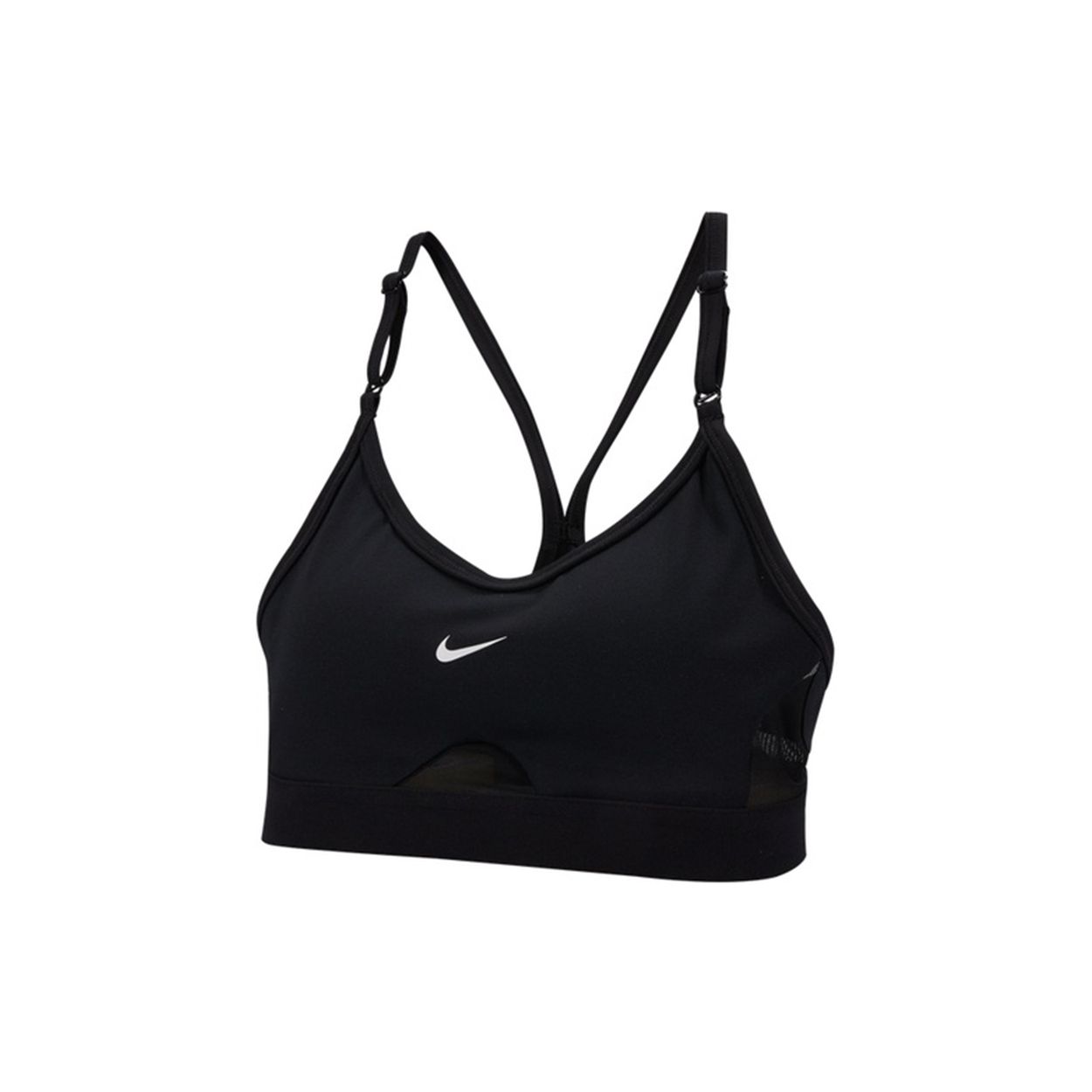 Nike Women s Dri-FIT Indy Light Support Sports Bra Black White CZ4463-010 XS