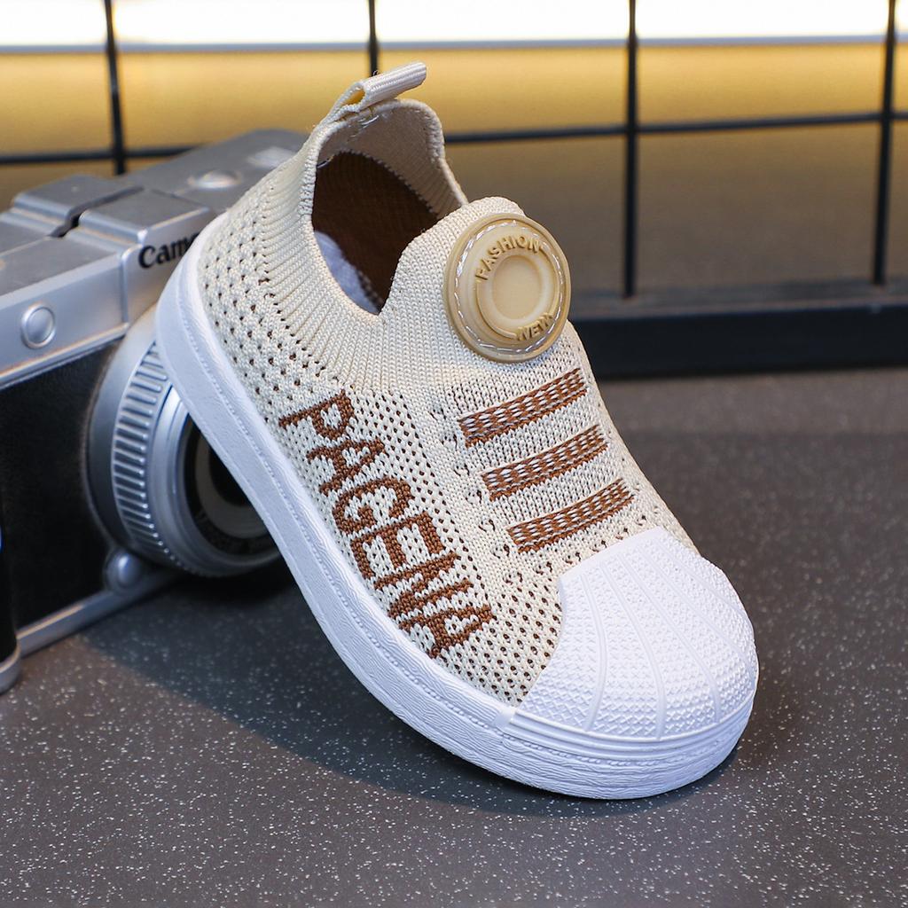 Jungen Sportschuhe Mädchen Fliegengewebte atmungsaktive Mesh-Schuhe 2025 Frühling und Herbst neue Kinder Mesh-Board-Schuhe Weichsohlen Freizeitschuhe