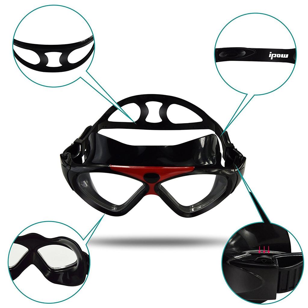 Large-frame Casual Swimming Goggles, Leak-proof, Anti-fog, Electroplated Swimming Goggles, Comfortable for Men and Women, Maister