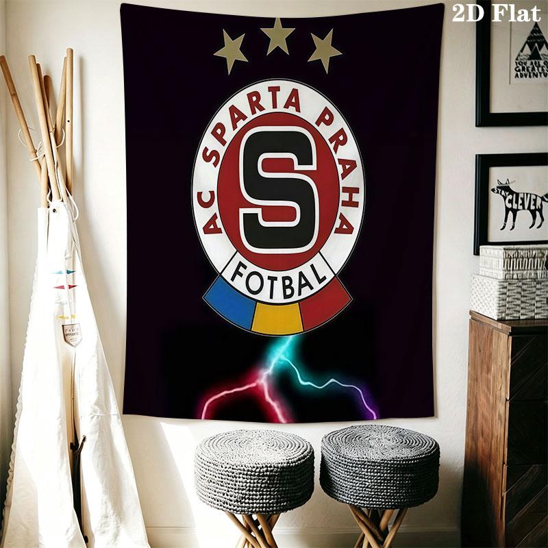 AC Sparta Praha Wall Hanging Printed Fabric Blanket Decorative Tapestries for Bedroom Living Room Home Decor