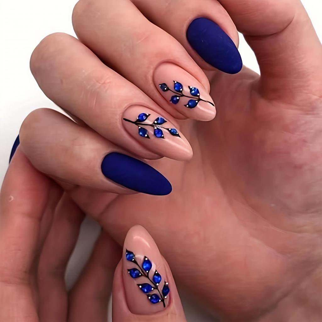 High-End French Almond Press-On Nails - Medium-Long, Stylish & Elegant