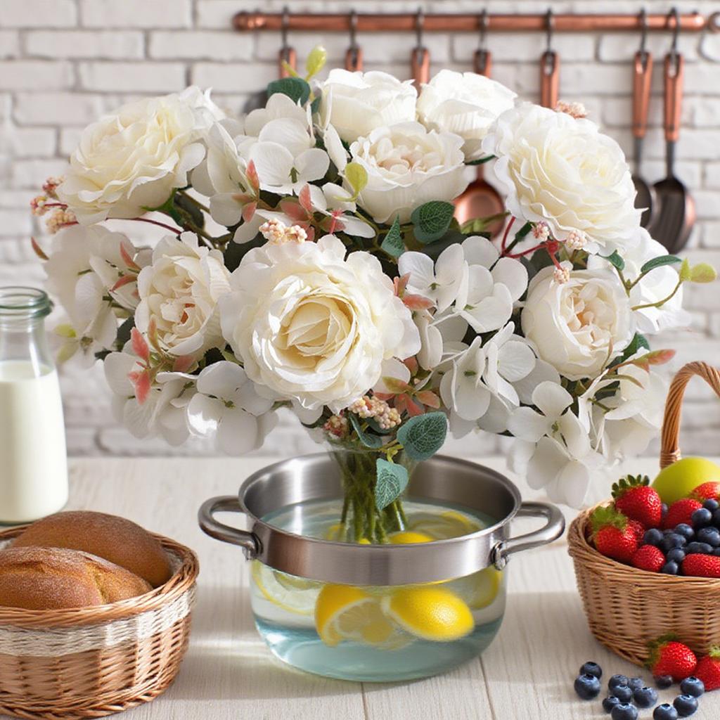 1/4pcs Artificial Rose Peony Bouquet High Quality Fake Flowers Festival Home Decor Diy Plants Arrangement Wedding Wreath Bonsai
