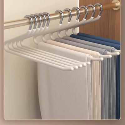 5pcs Goose Pants Rack Household Non-marking Non-slip Pants Clip Z-shaped Hanger Special Wardrobe Pants Storage Rack