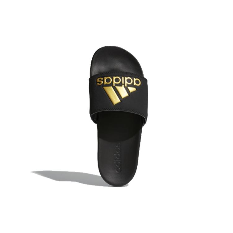 Adidas Neo Adilette Comfort Gold Slippers 'Black Gold' Women's B41742